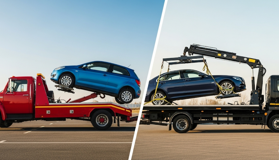 Flatbed towing vs traditional towing methods for high-value vehicles